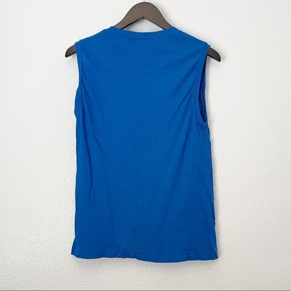 WILDFOX July List Muscle Tank Royal Blue XS - Picture 5 of 6